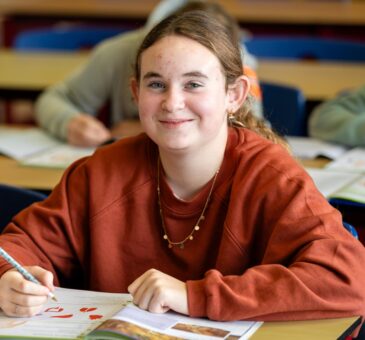 Leerling in de klas