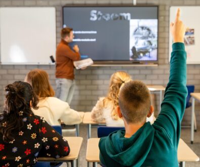 Leerlingen in de les