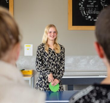Leerling voor de klas