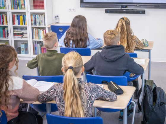 Leerlingen in de klas op locatie Middelburg