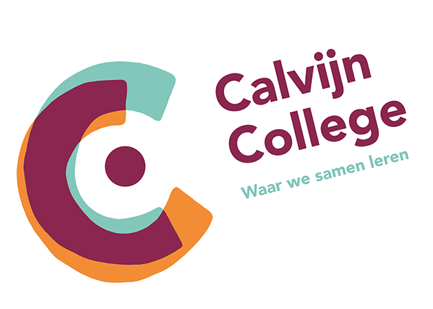 Logo Calvijn College met slogan 'Waar we samen leren'