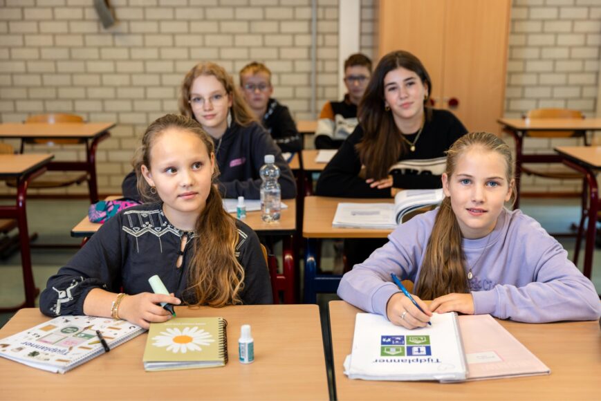 Leerlingen, aandachtig, les, theoretische leerweg