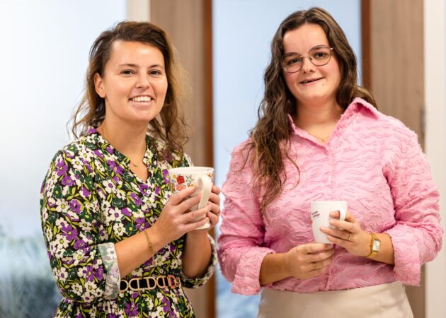 Docenten, beker met drinken