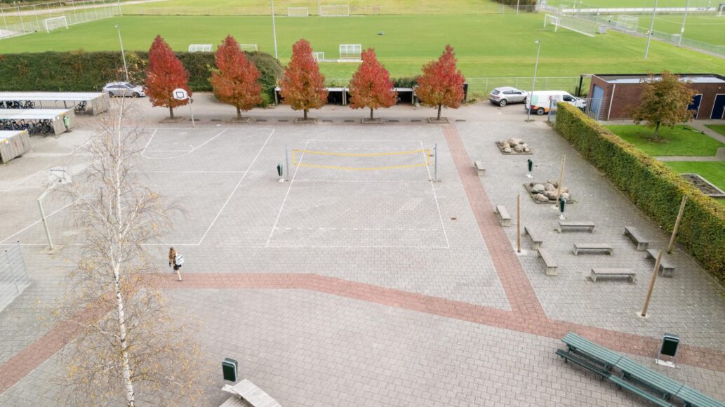 Dronefoto plein